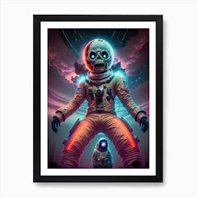 A Funny Thing Happened in Outer Space Today. Art Print