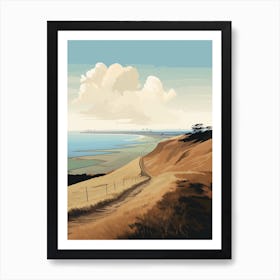 The Cleveland Way England 2 Hiking Trail Landscape Art Print