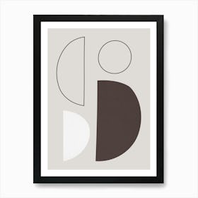 Geometry with expressive circles 7 Art Print