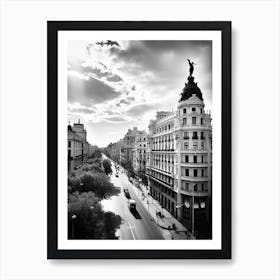 Madrid Spain Black And White Analogue Photography 3 Art Print