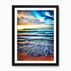 Sunset At The Beach 9 Art Print