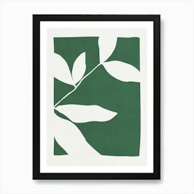 Green Leaves 01 Art Print