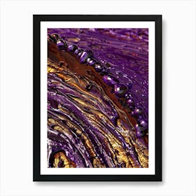 Purple Swirls 1 Art Print