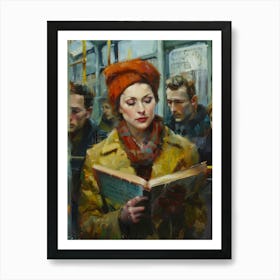 Woman Reading A Book 5 Art Print