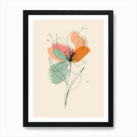 Abstract Flower 40 Art Print