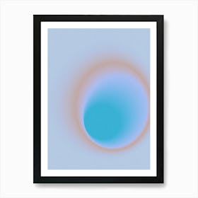 Blue Sphere Art Print