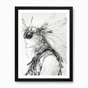 'Flying Woman' Art Print