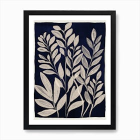 Minimal Abstract Art Plant 44 Art Print