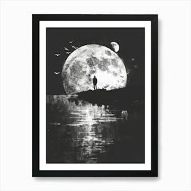 Moon painting 1 Art Print