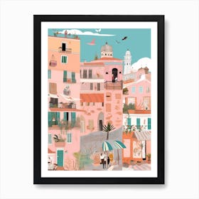 Palermo, Italy Illustration Art Print