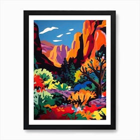 Garden Of The Gods Usa Painting 4 Art Print