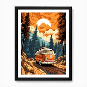 Vw Camper Van 1 Art Print