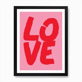 Love Type Art Print