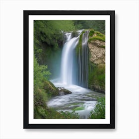 Cascade De Gairaut, France Realistic Photograph (3) Art Print