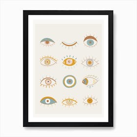 Evil Eyes II Art Print