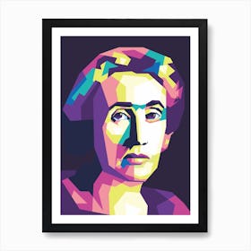 Virginia Woolf Wpap Art Print