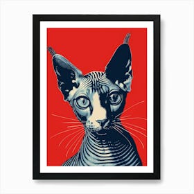 Sphynx Cat 1 Art Print