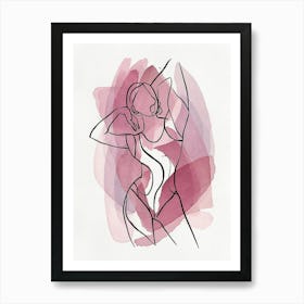 Abstract Watercolor Of A Woman Art Print