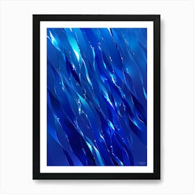 Abstract Blue Background 4 Art Print