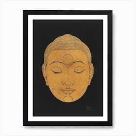 Head Of Buddha Art Print