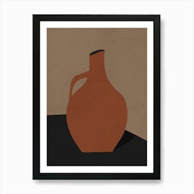 Minimalist Ceramic Vase Neutral 2 Art Print