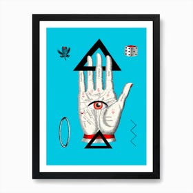 The Hand Tarot Card Art Print
