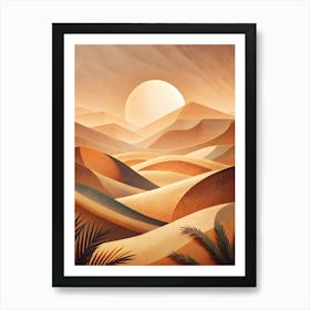 Desert Landscape 33 Art Print