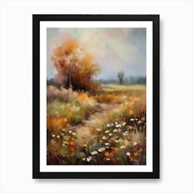 Vintage Oil Painting, Farmhouse Wall Decorations, Vintage Landscape, Vintage Landscape Oil Painting.20 Art Print