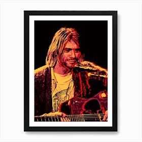 kurt cobain Nirvana music band Art Print