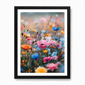 Colorful Flower Meadow Art Print