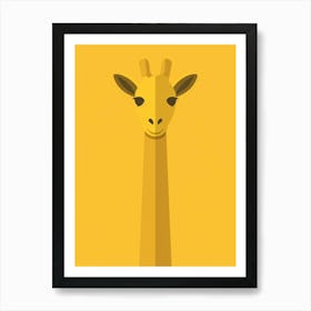 Giraffe Head 3 Art Print