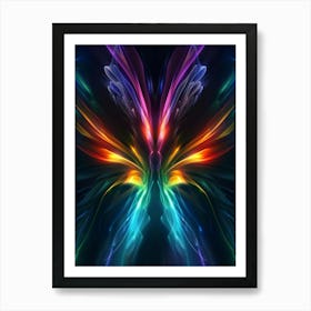 Abstract Butterfly Wings Art Print