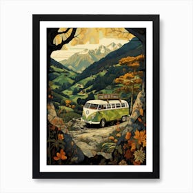 Travel Bus 1 Art Print