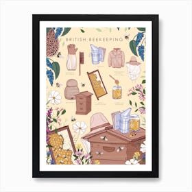 British Bee Keeping Art Print