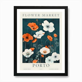 Flower Market Porto 1 Art Print