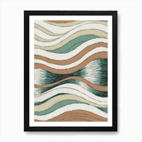 Abstract Wave Pattern Art Print