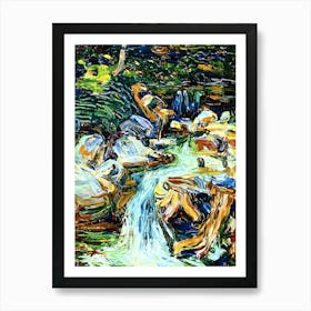 Wassily Kandinsky Stream In The Woods Art Print