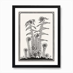 Ferns, Julie De Graag Art Print