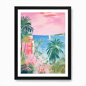 Côte D'Azur Painting Art Print