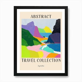 Abstract Travel Collection Poster Seychelles 3 Art Print