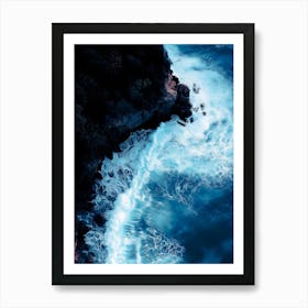 Cliffs And Waves Art Print