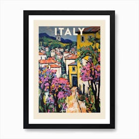 Lucca Italy 2 Fauvist Painting  Travel Poster Art Print