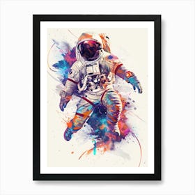 Astronaut In Space 5 Art Print