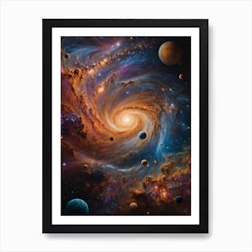 Galaxy In Space Art Print Art Print