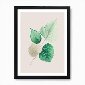 Mint Leaf Contemporary 9 Art Print