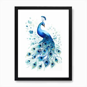 Peacock Painting Art Print