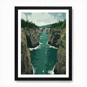 Cliffs Of Nanaimo Art Print