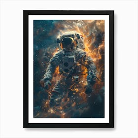 Fantasy Whimsical Astronaut 8 Art Print