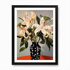 Bouquet Of Toad Lily Flowers, Autumn Fall Florals Painting 0 Art Print