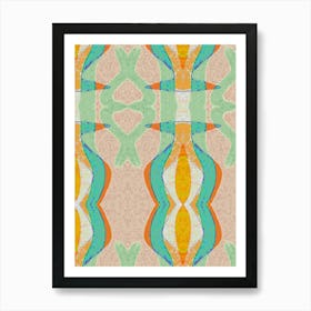 Abstract Pattern Fabric 1 Art Print